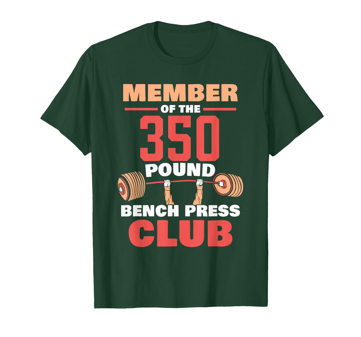 Member Of The 350 Pound Bench Press Club Strength Gym T-Shirt