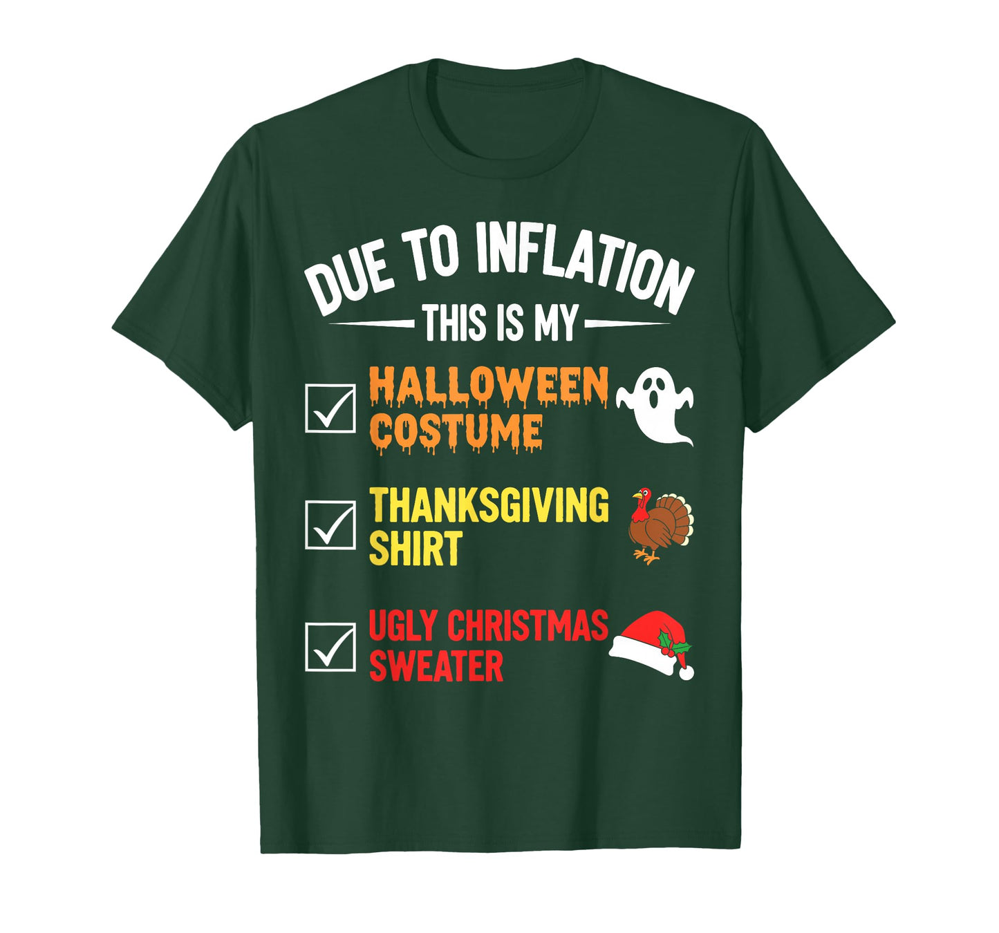 Due to Inflation This My Halloween Costume Men Women Funny T-Shirt