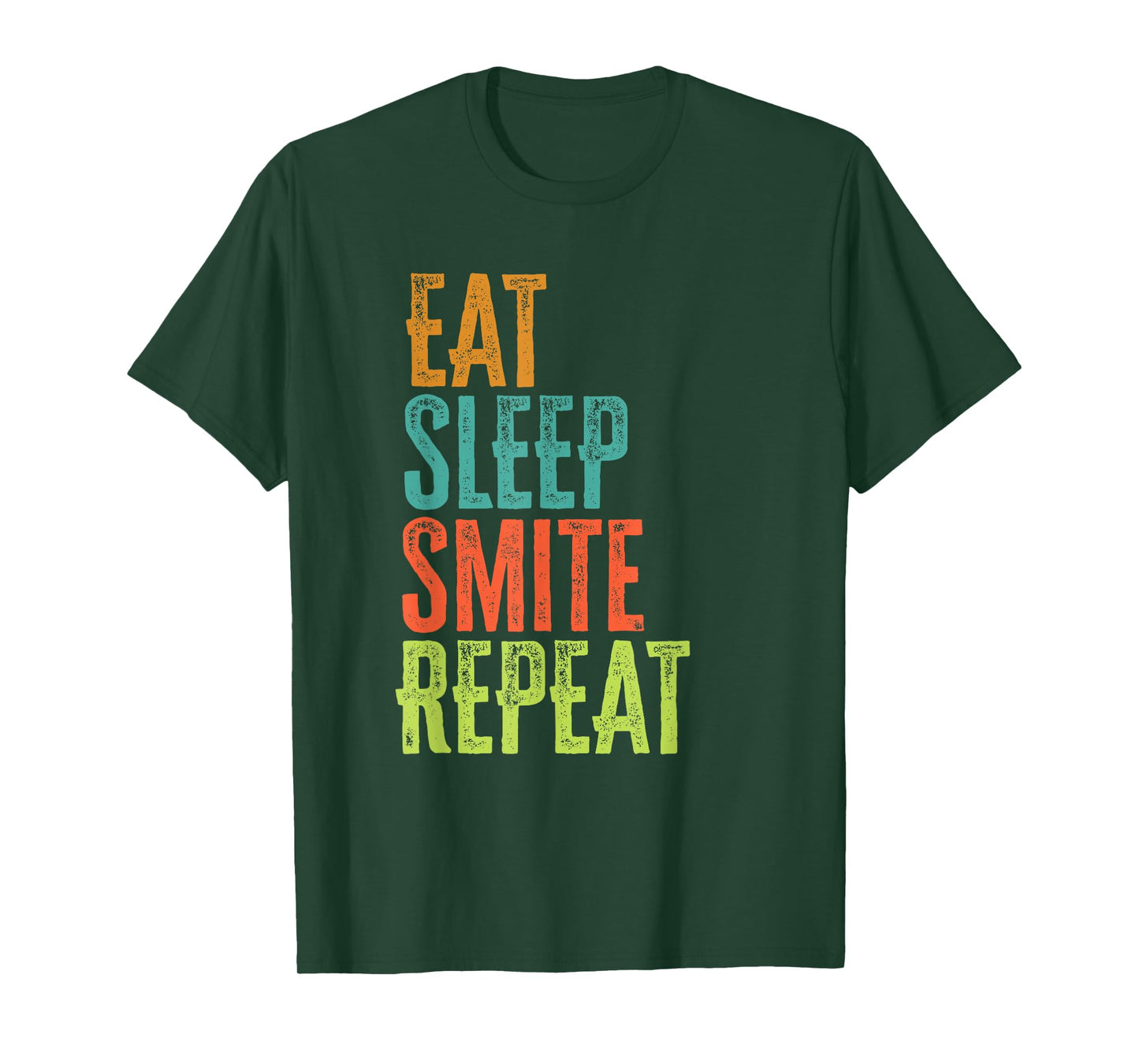 Retro Eat Sleep Smite Repeat Strike Strongly Legend Player T-Shirt