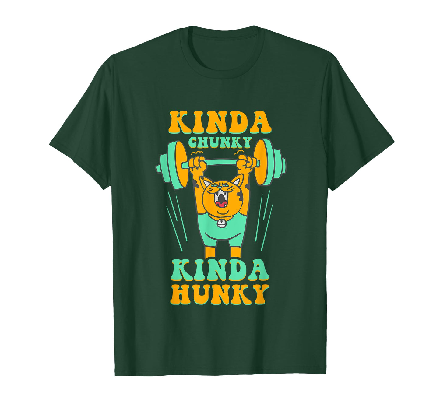 Kinda Chunky Kinda Hunky Funny Bodybuilding Gym Workout T-Shirt