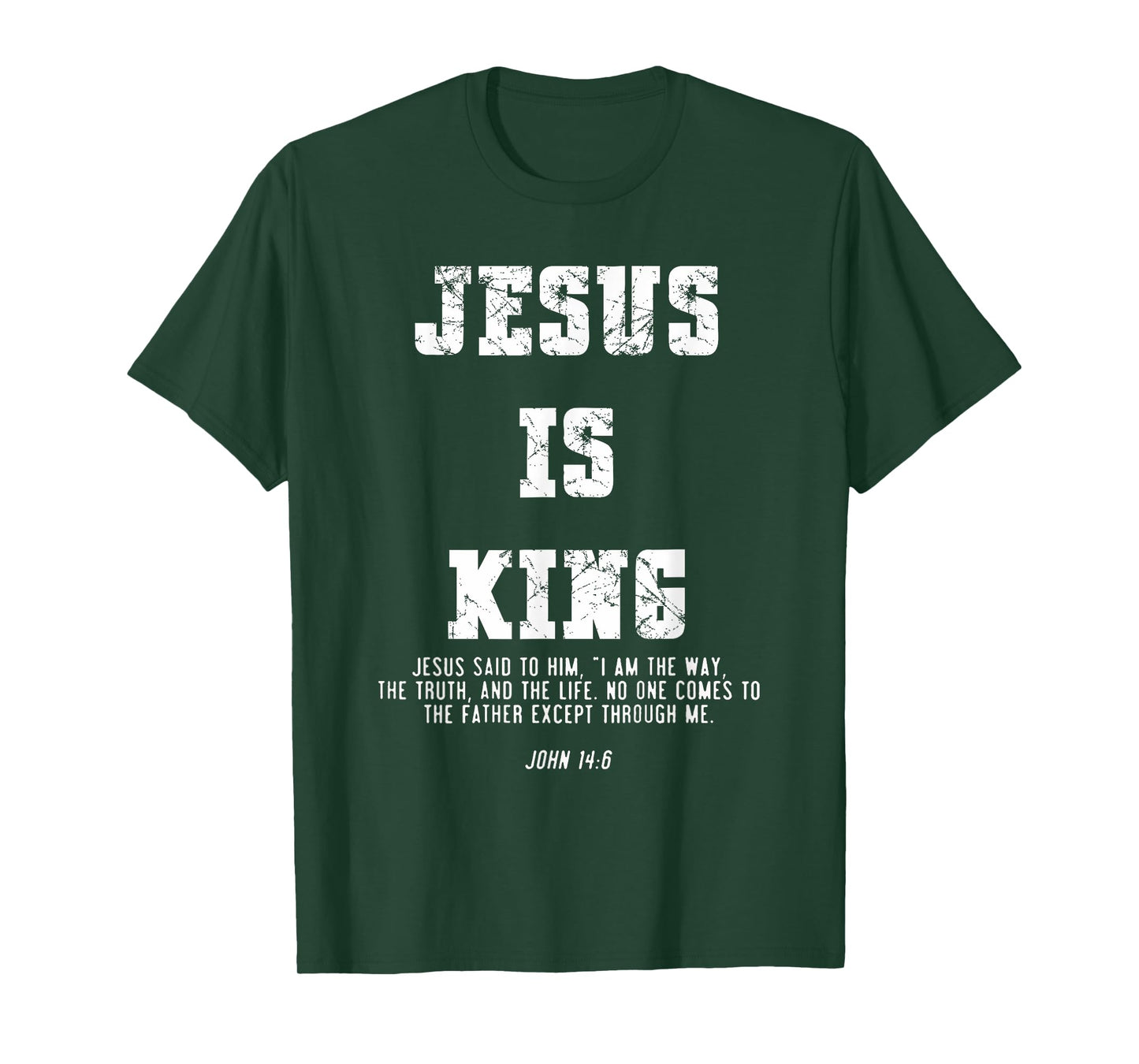 Vintage Jesus Is King Jesus John 14:6 Christian T-Shirt