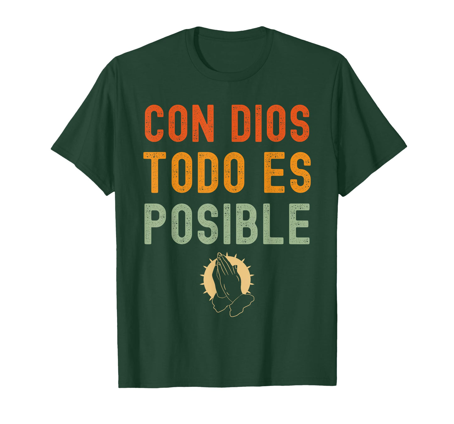 Con Dios Todo Es Posible Chirstian Espanol T-Shirt