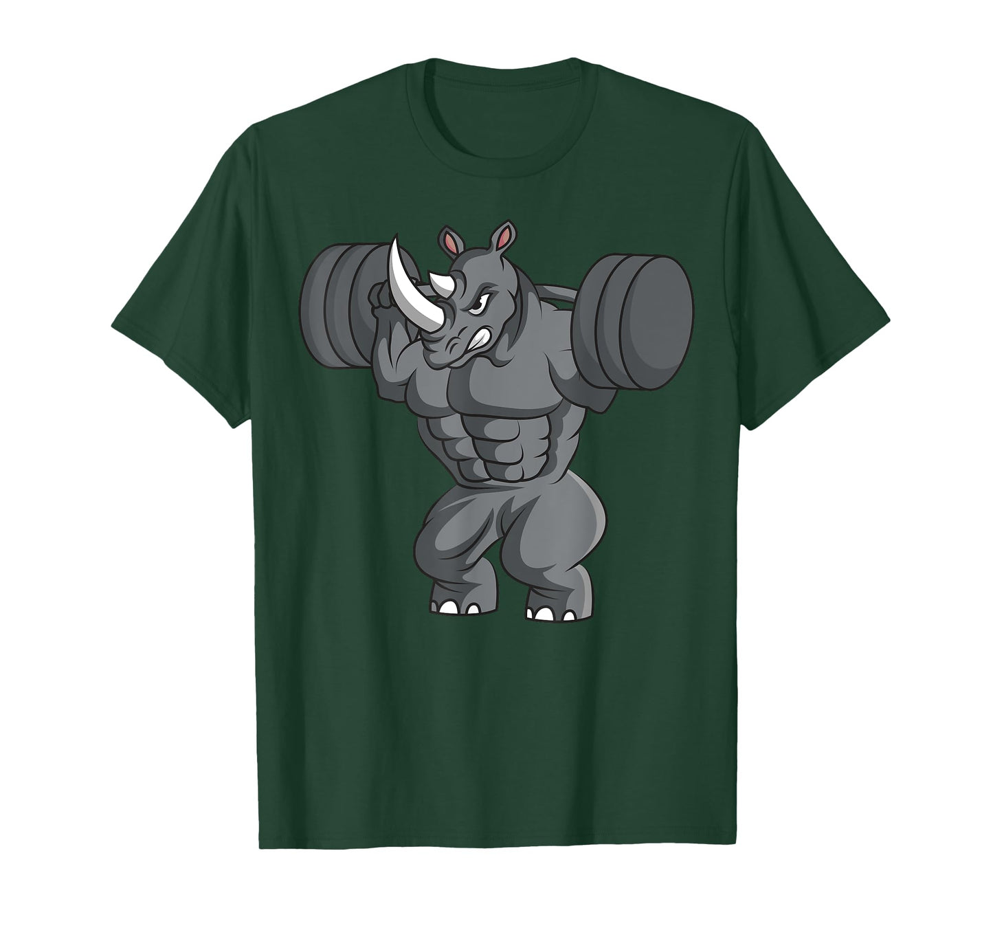 Rhino Weightlifter Rhinoceros Lover Wildlife Safari African T-Shirt