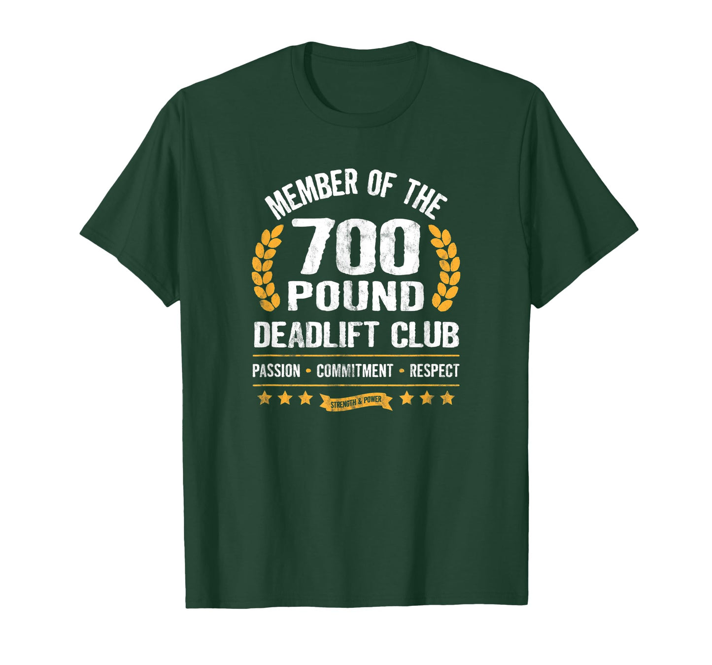 700 Pound Deadlift Club Strong Weightlifter Powerlifter Gym T-Shirt