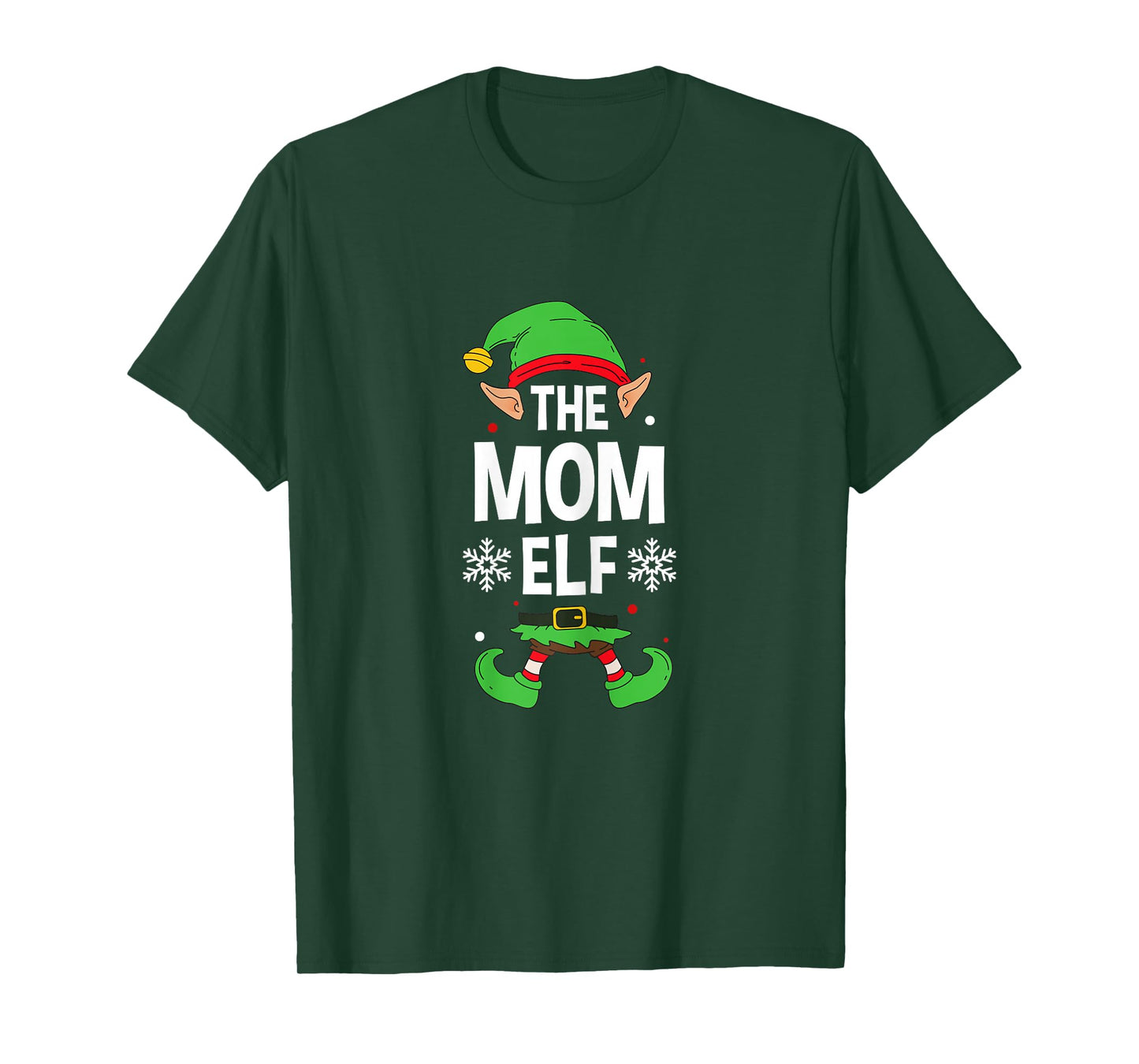 The Mom Elf Party Family Group Matching Mother X-Mas Mum T-Shirt