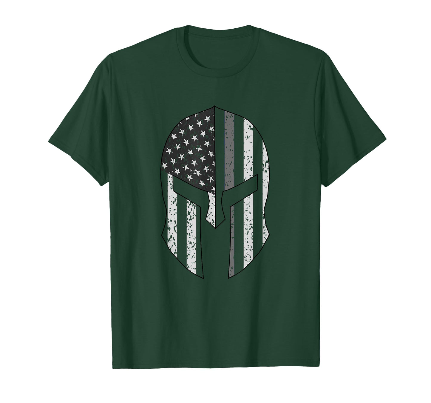American Flag Warrior Helmet Corrections Officer T-Shirt T-Shirt