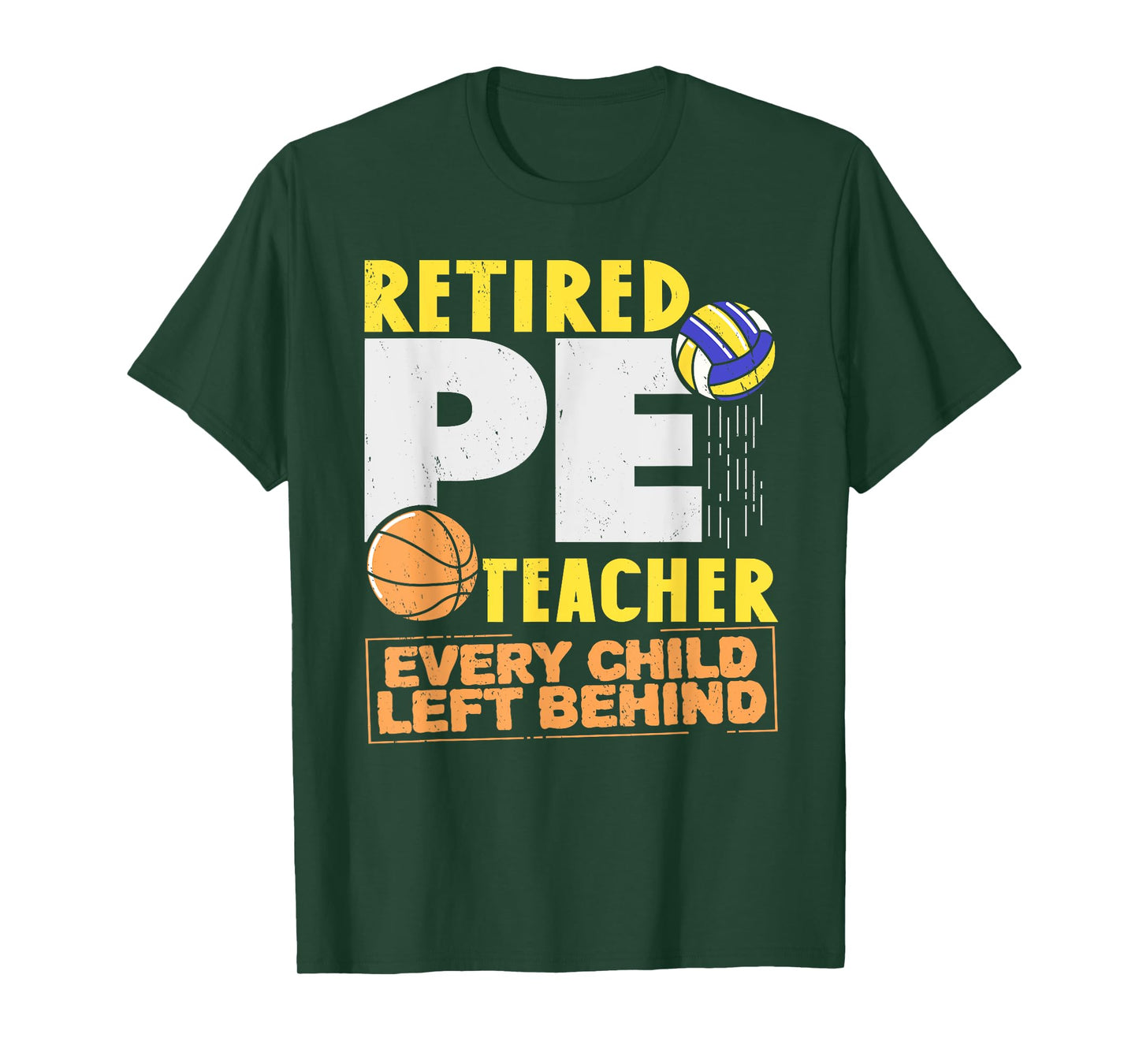 Retired P. E. Teacher Retirement Sport PE Physical Education T-Shirt