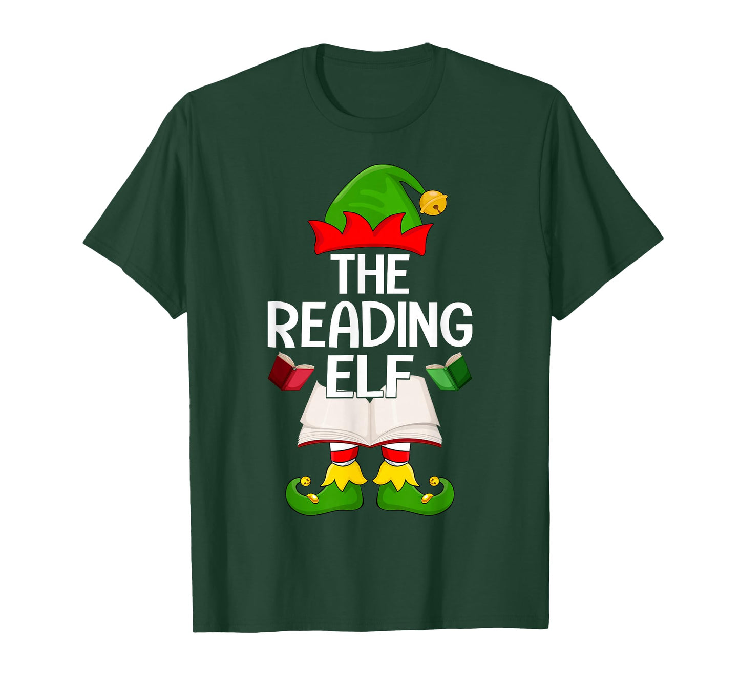 Reading Elf Xmas Family Matching Elf Squad Christmas T-Shirt