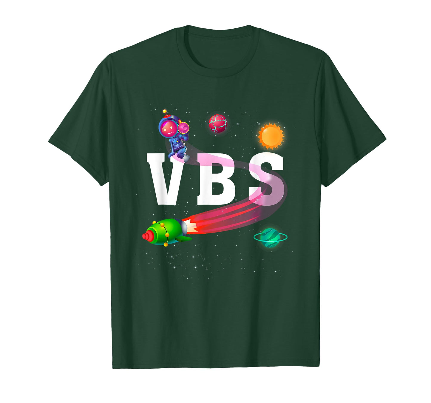 Kids VBS Crew Vacation Bible School Space Astronaut T-Shirt