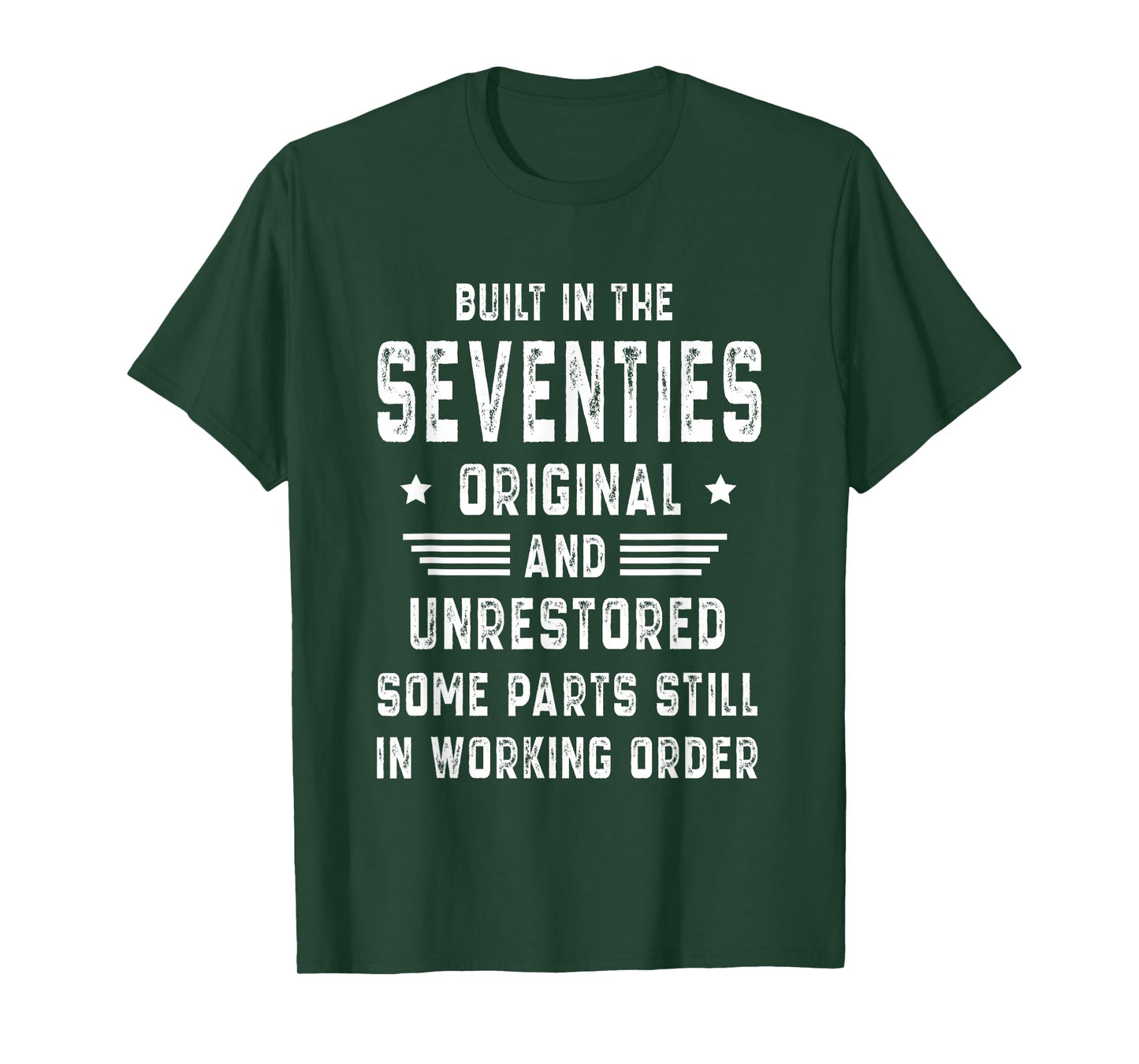 70s Built In The Seventies Original Unrestored 50th Birthday T-Shirt