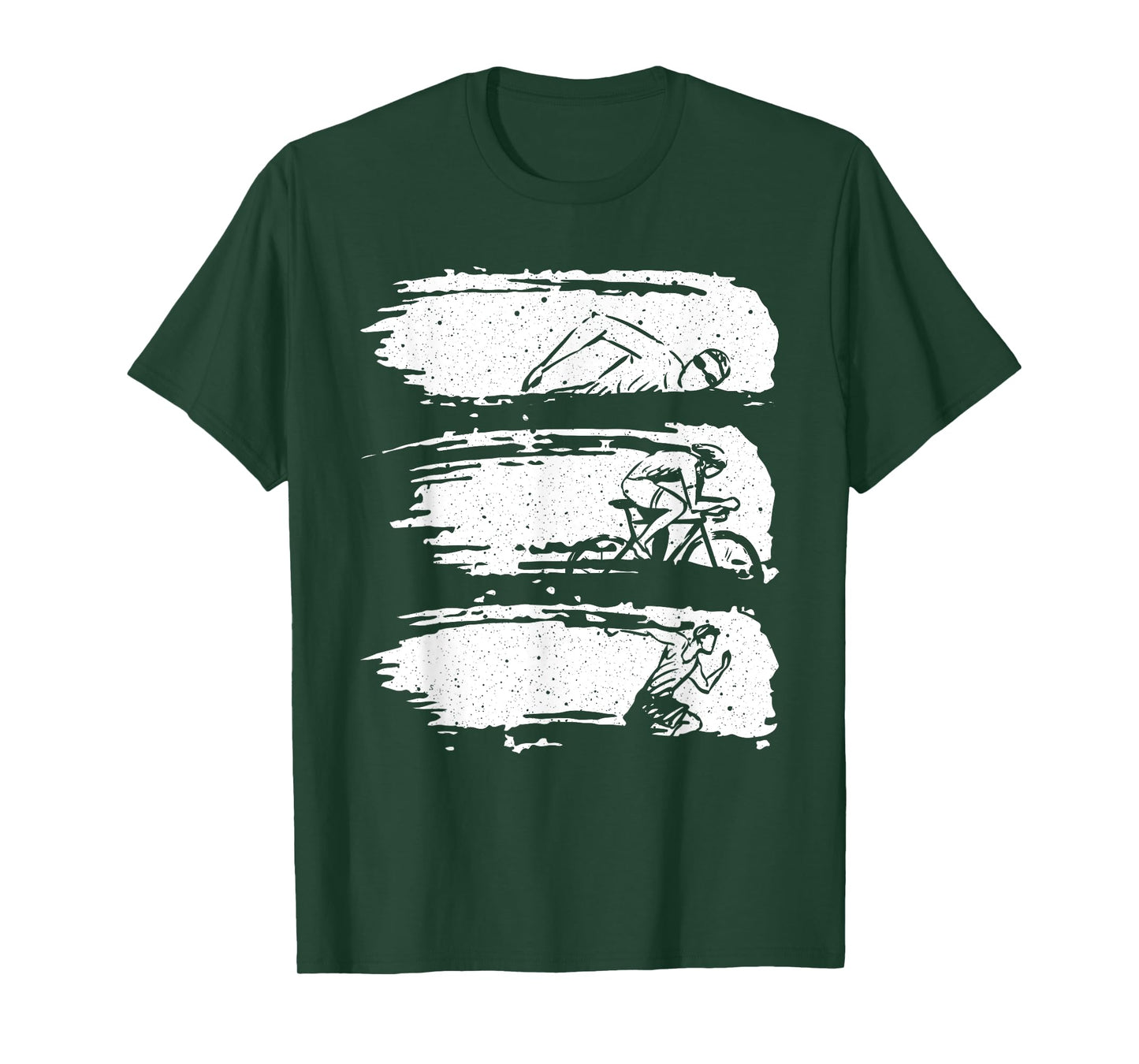 Funny Triathlon Swim Bike Run Design Men Women Triathletes T-Shirt