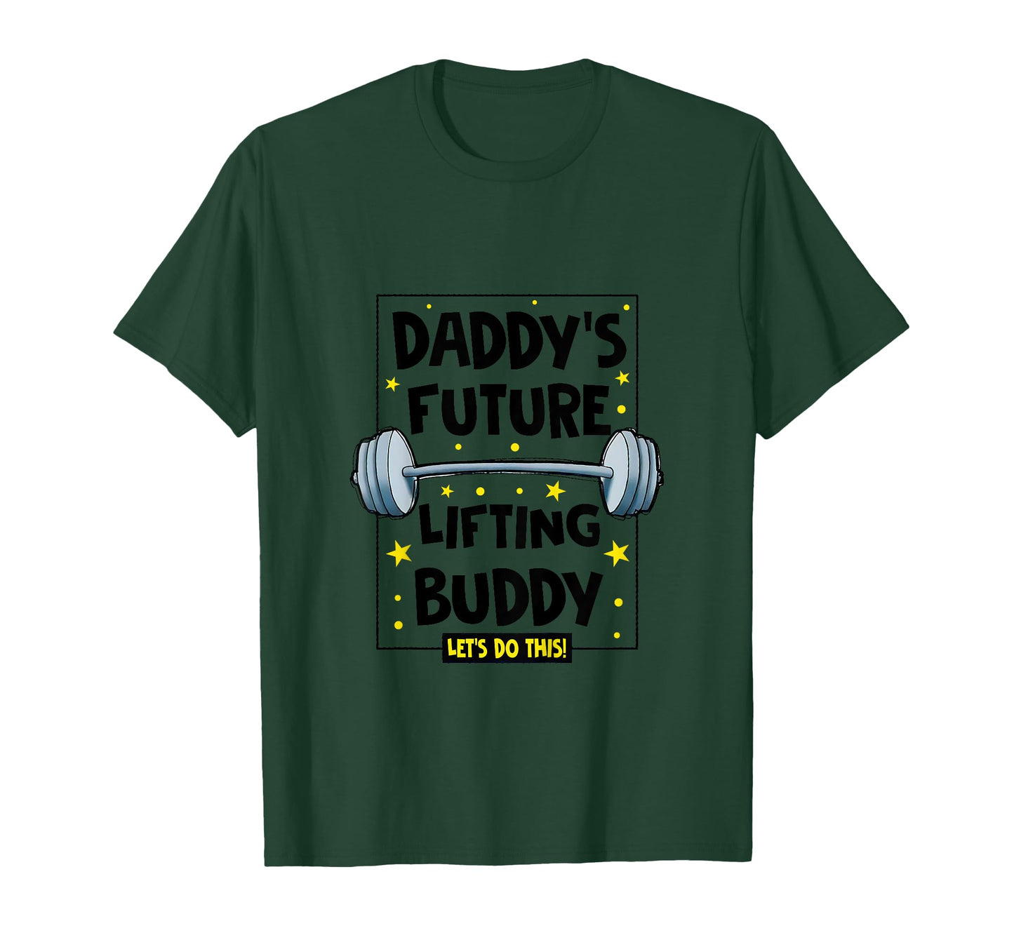 Kids Daddy's Future Lifting Buddy Cute Fitness Workout Gym Baby T-Shirt