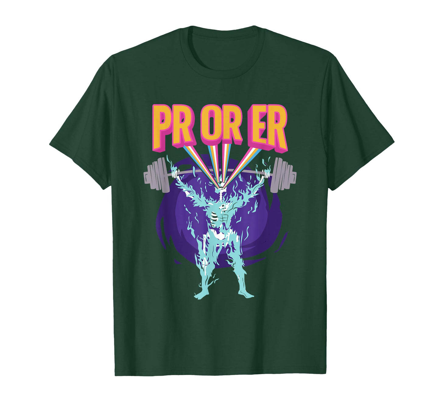 PR Or ER, Workout Bodybuilding Gym Weightlifting T-Shirt