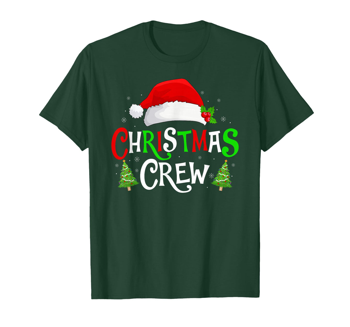 Matching Family Xmas Santa Squad Christmas Crew Pajamas T-Shirt