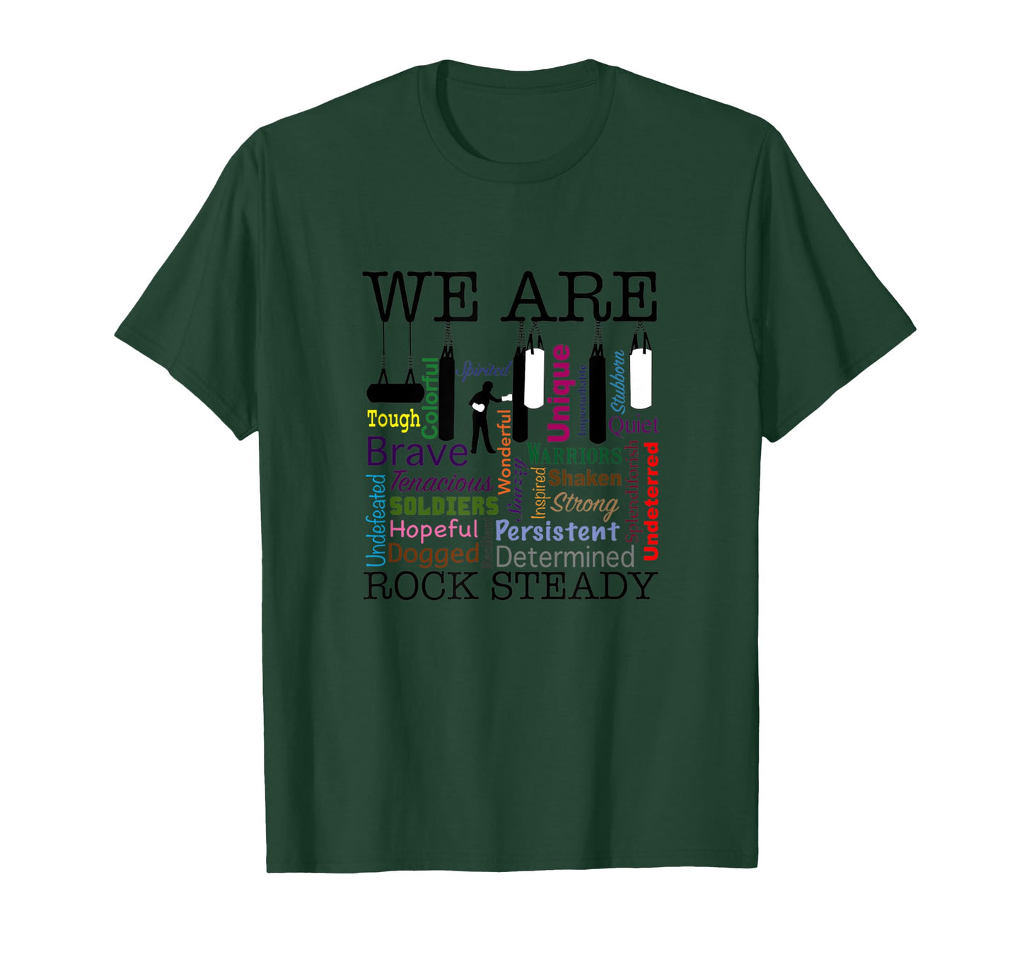 We are Rock Steady Women's Boxing Word Art T-Shirt