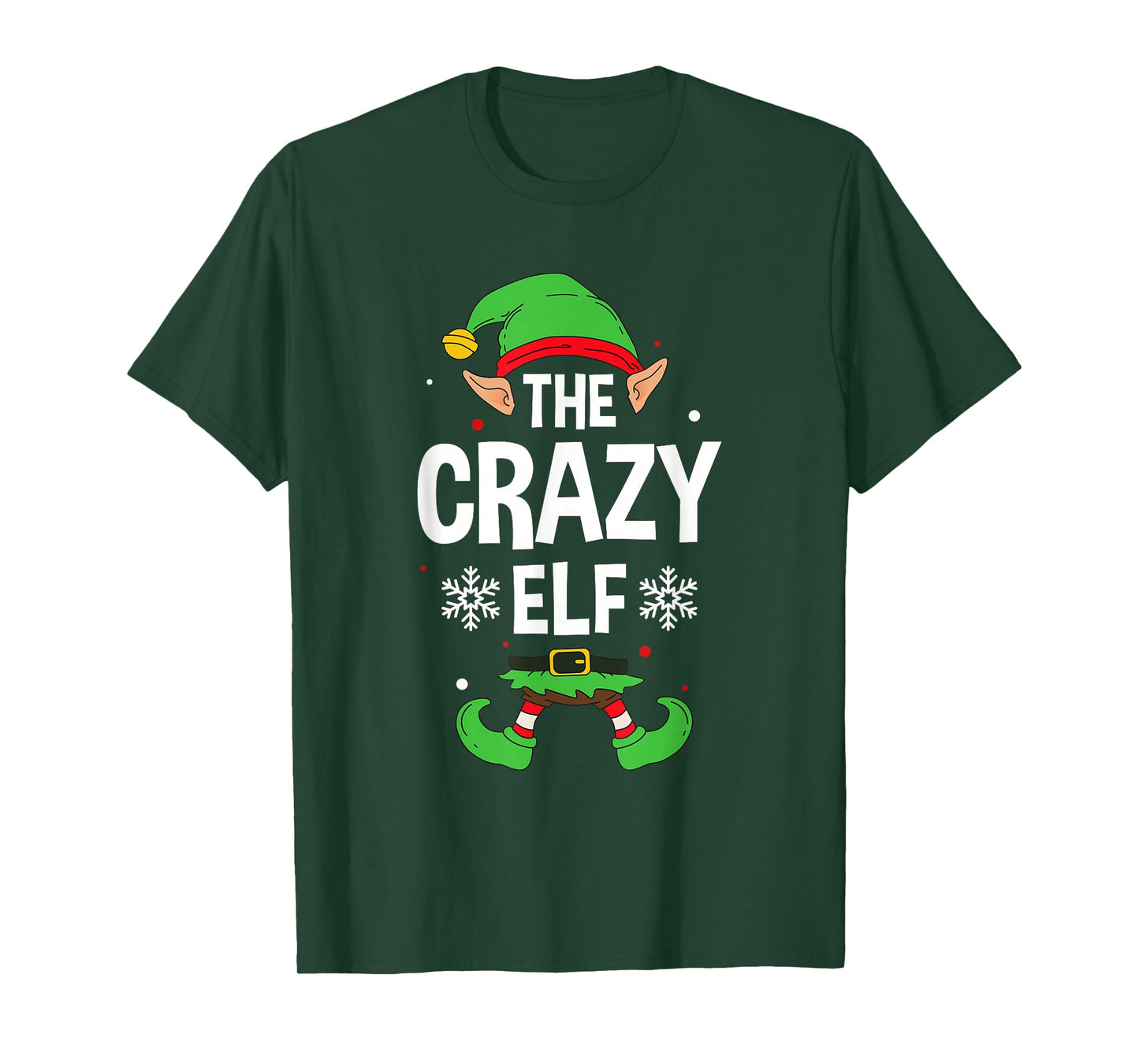 The Crazy Elf Party Family Group Matching X-Mas Saying T-Shirt