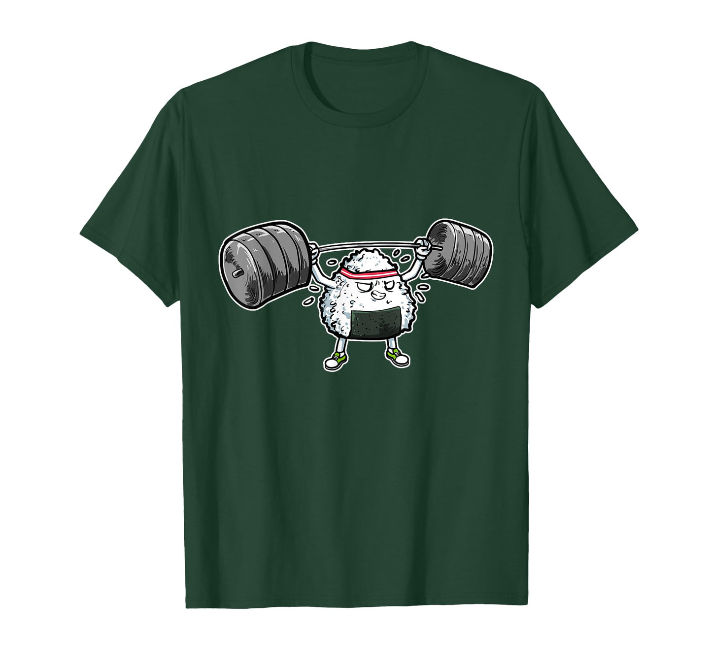Rice Ball Japanese Food Fitness Workout Gym T-Shirt