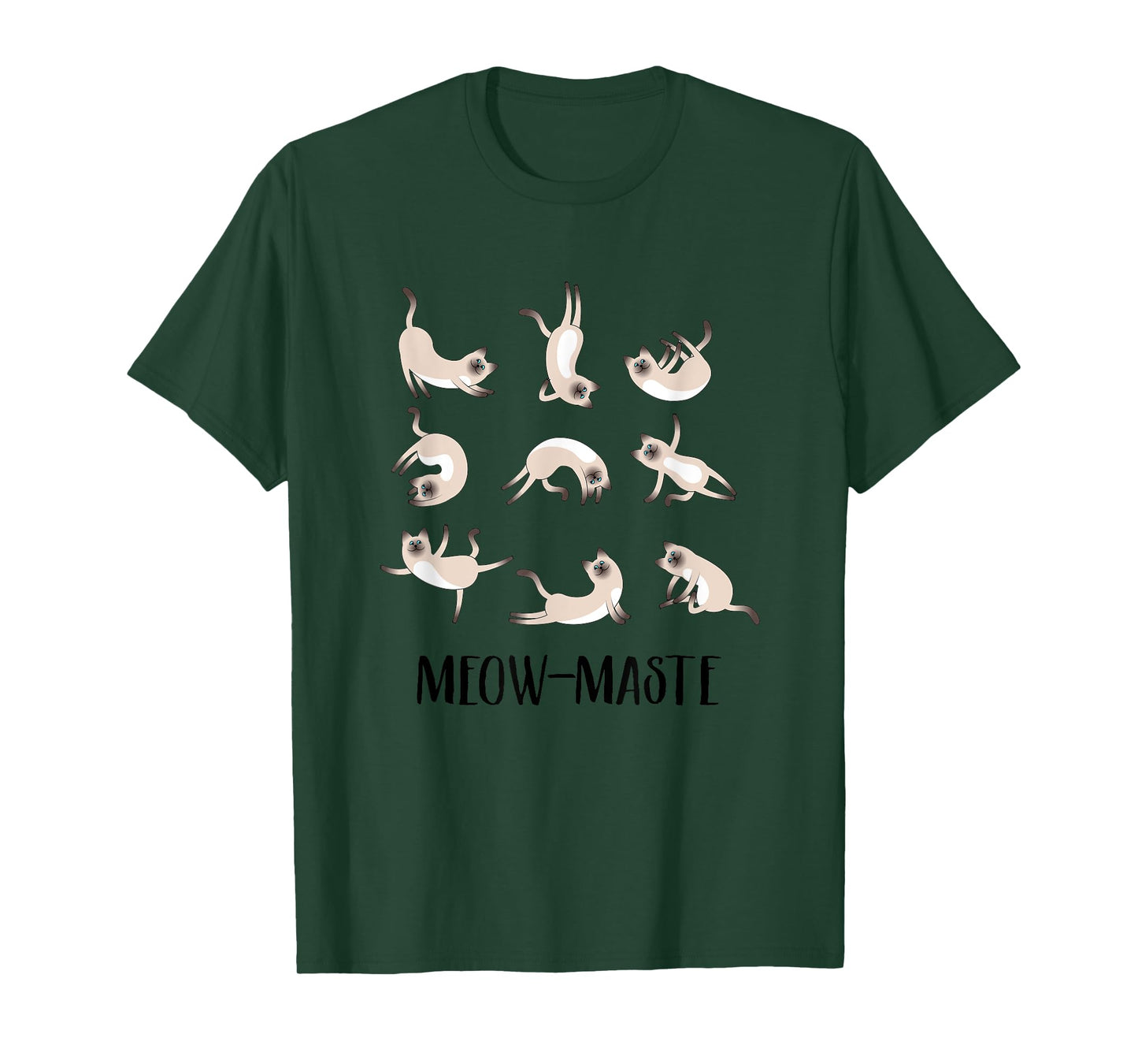Cat Yoga Shirt -- Funny Cat Lover Yoga Poses T Shirt Men Women Girls Kids T-Shirt
