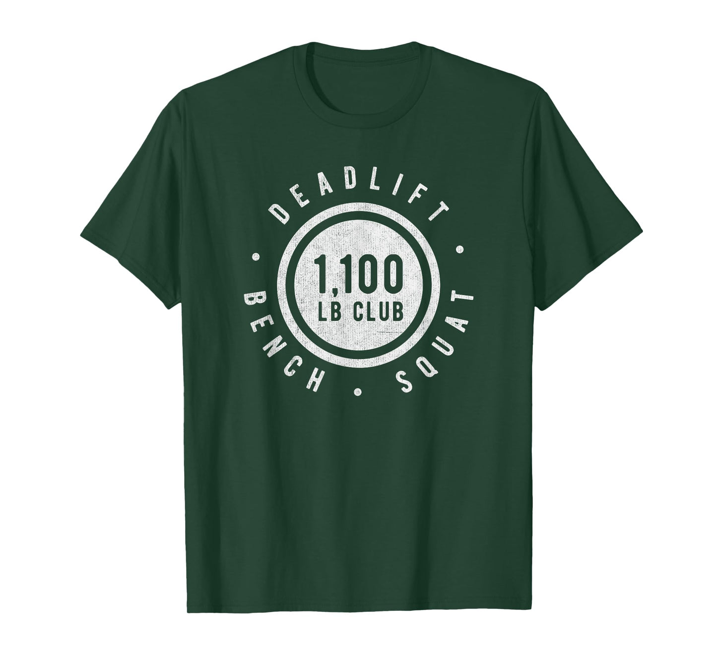 1,100lb Club Powerlifting Gym Elite Strength Workout Novelty T-Shirt