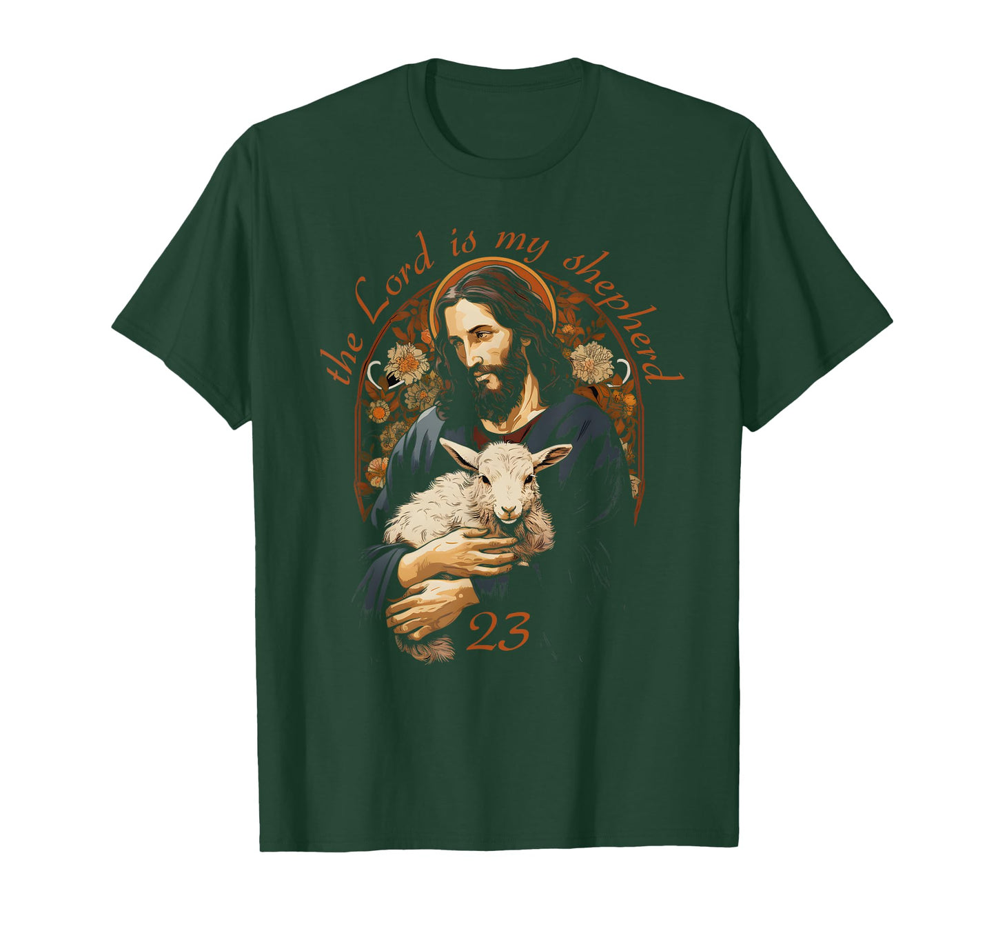 Psalm 23 Christian Bible Verse the Lord is my shepherd T-Shirt