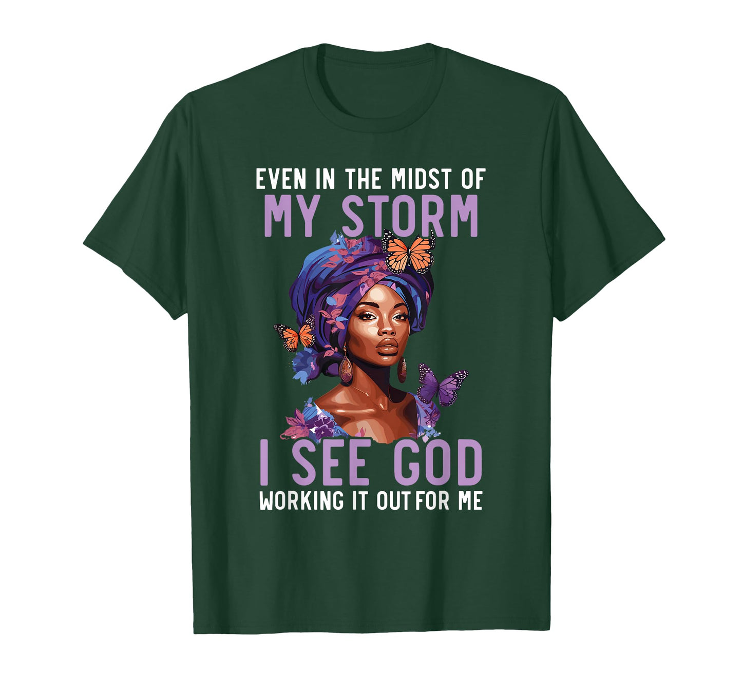 African Christian Afro American Black Pride Christianity T-Shirt