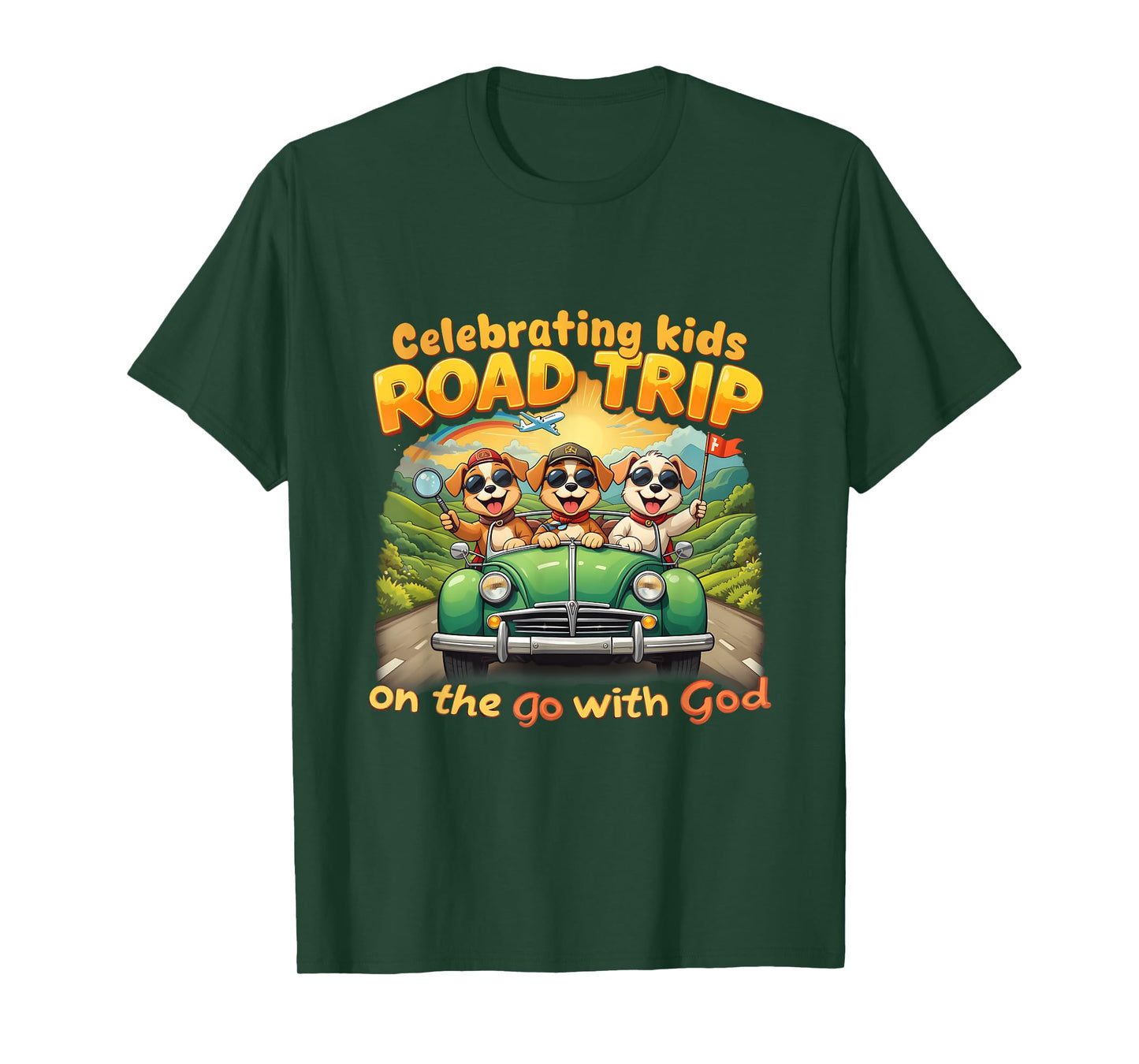 Kids On The Go Christian VBS 2025 Road Trip Celebrating T-Shirt