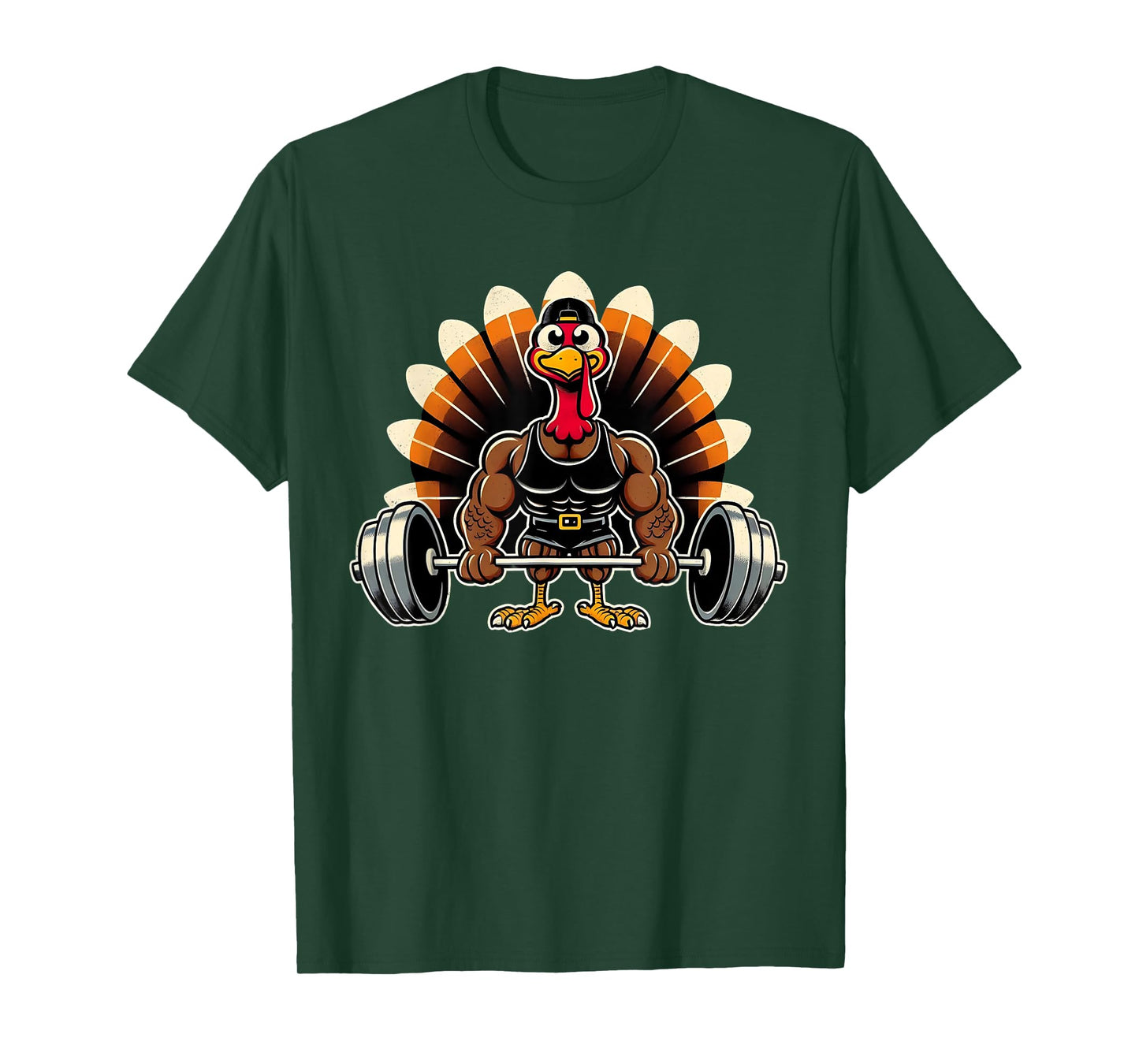Thanksgiving Muscle Turkey Funny Leg Day Gym Body Builder T-Shirt