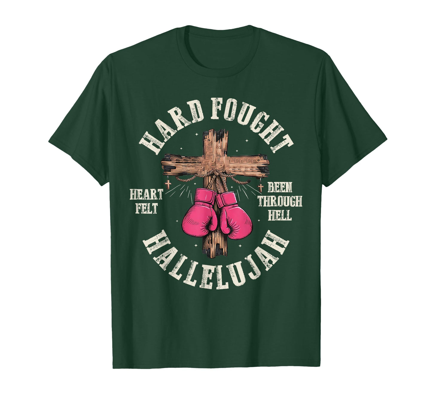 Brandon Hard Fought Hallelujah Praise Jesus Lake Men Women T-Shirt