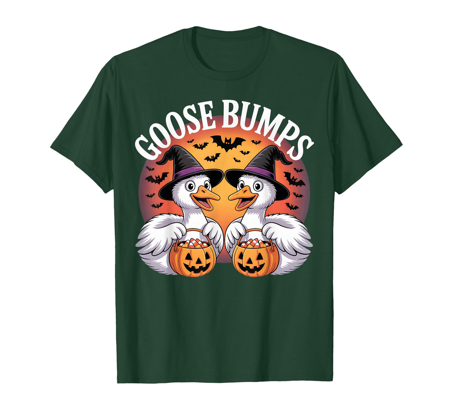 Goose Bumps Candy Corn Goose Halloween Pun T-Shirt