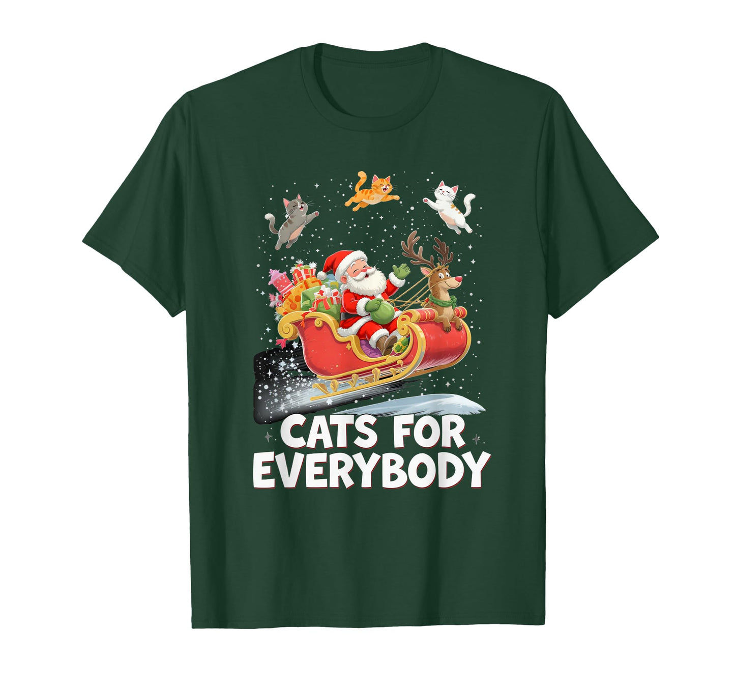 Santa’s Sleigh Ride Holiday Fun T-Shirt