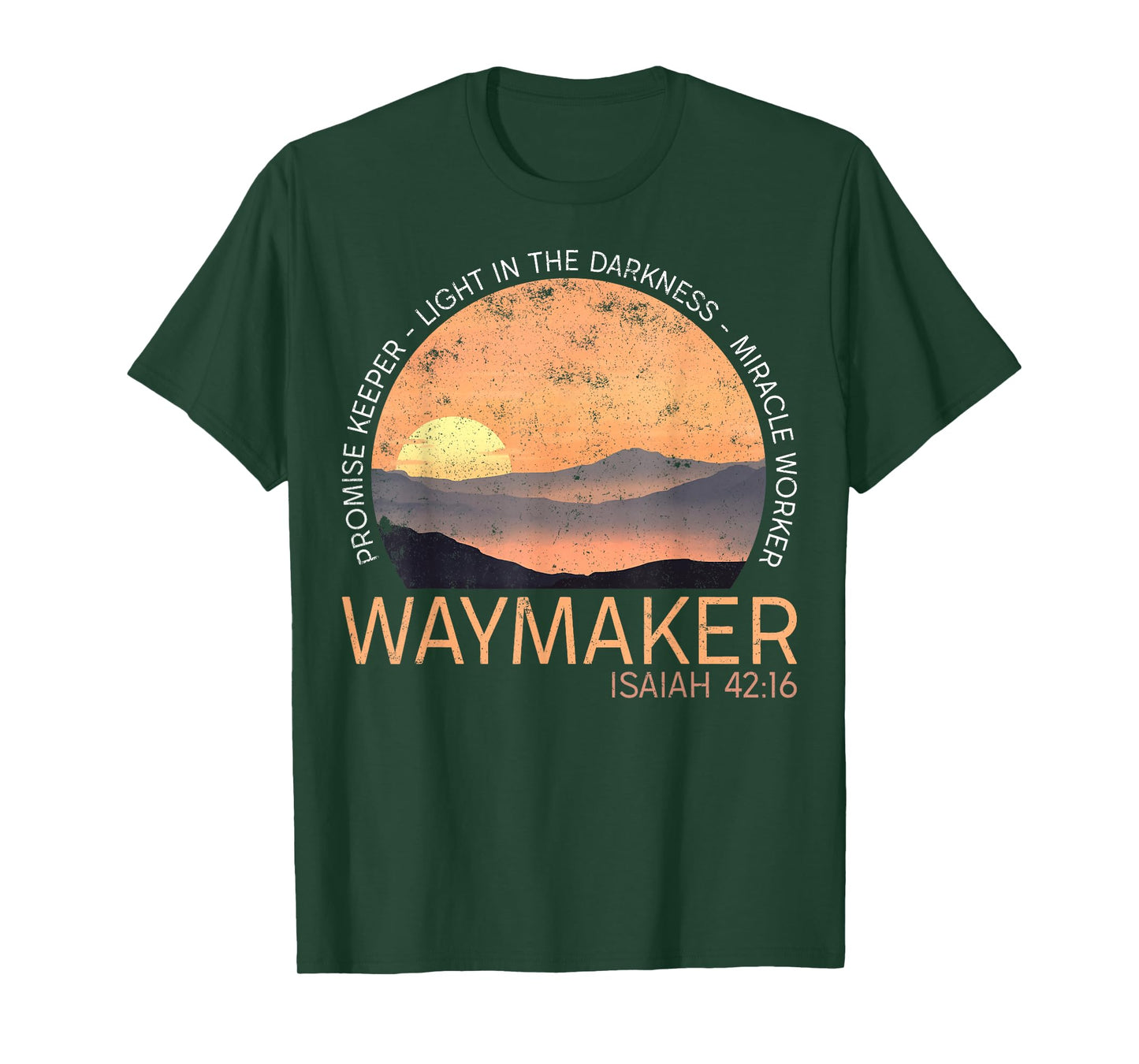Vintage Waymaker Promise Keeper Miracle Worker Christian T-Shirt