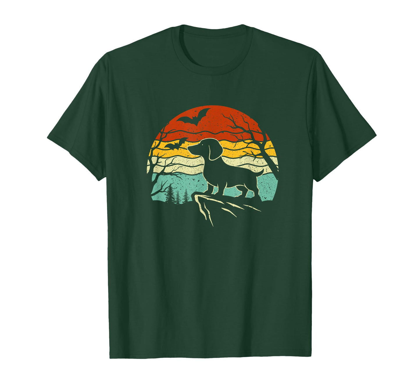 Halloween Dachshund Weenie Wiener Moonshine Sausage Dog T-Shirt