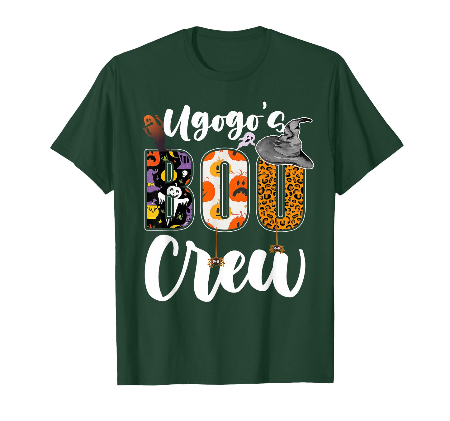 Ugogo's Boo Crew Halloween Grandma Grandkids Matching T-Shirt