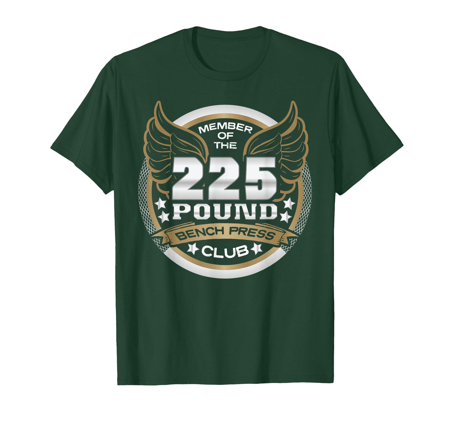 225 Pound Bench Press Club for Powerlifter Weightlifter Gym T-Shirt
