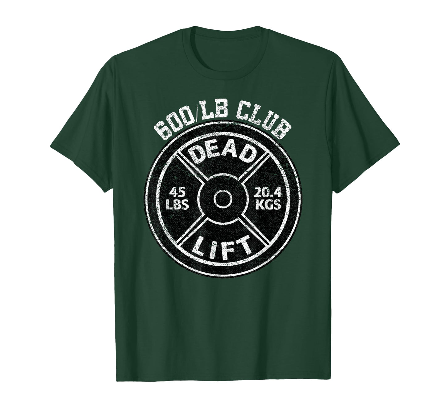 600 Lbs Pound Dead Lift Club Gym Weightlifting Powerlift T-Shirt