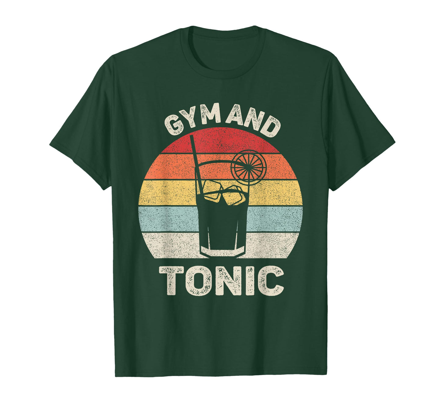 Vintage Retro Gym And Tonic Shirt Fitness Lovers T-Shirt