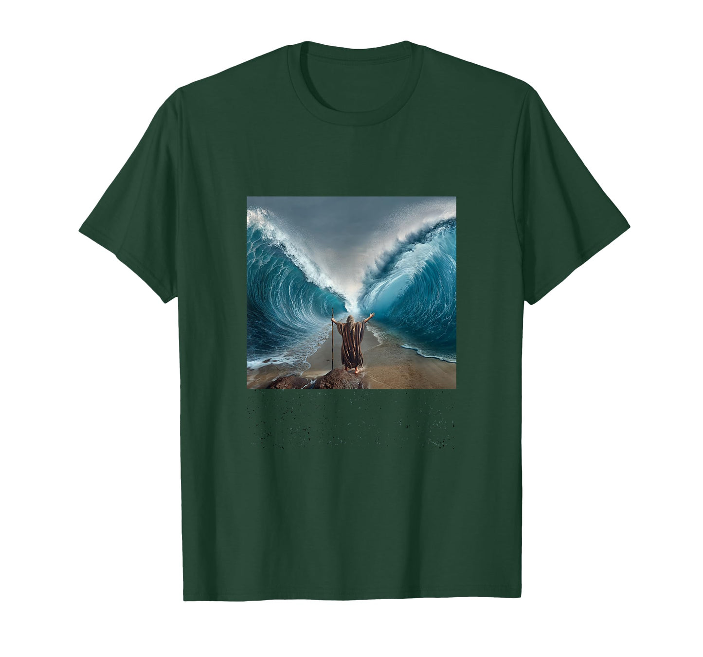 Moses Splitting Red Sea Religious Art History T-Shirt