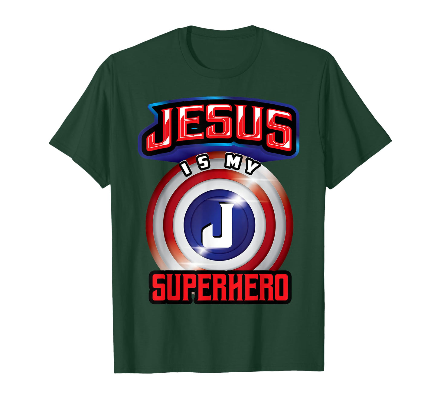 Jesus Is My Superhero | Cute Powerful Christian Gift T-Shirt