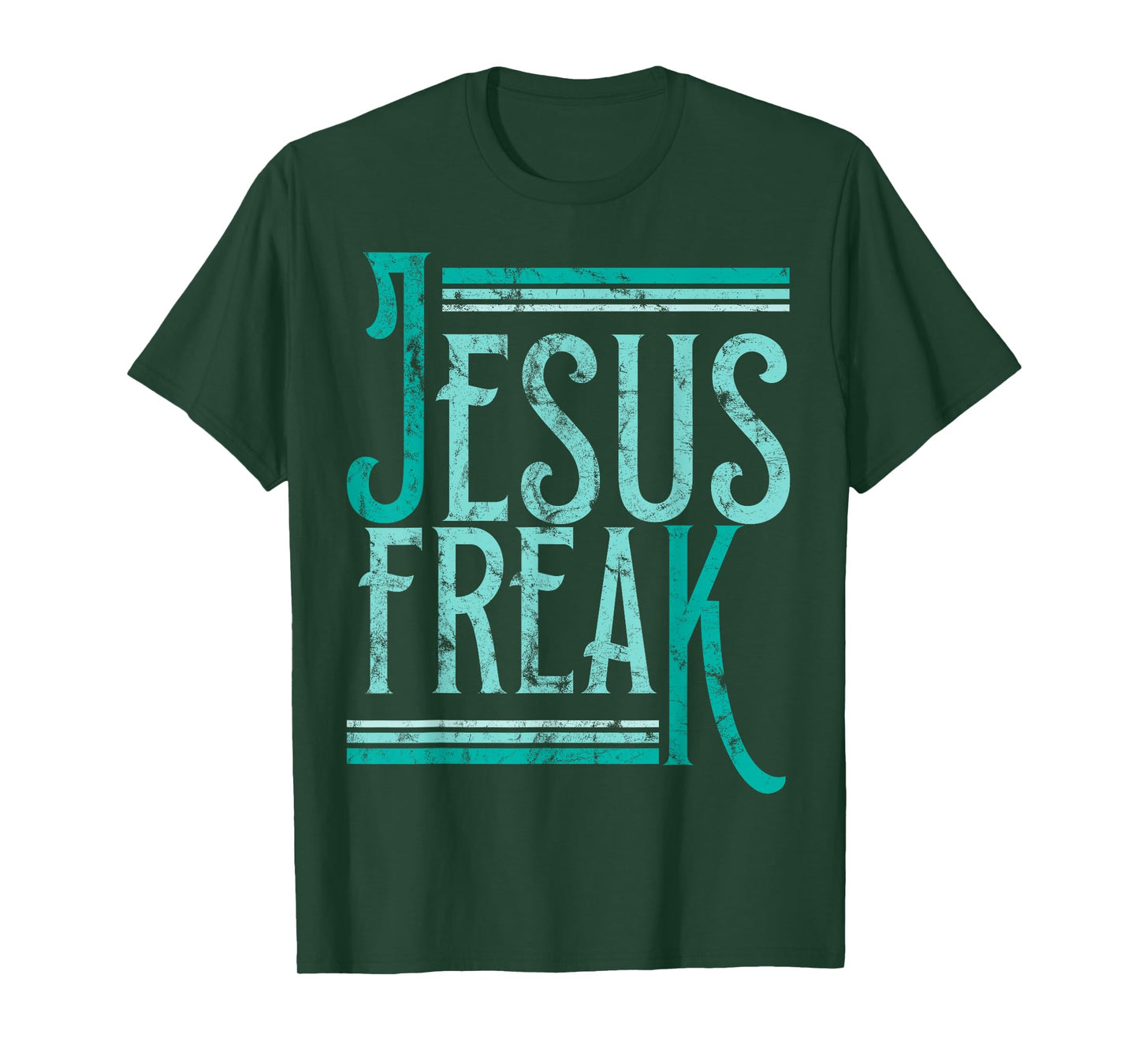 Christian Religious Bible Jesus Freak Distressed T-Shirt