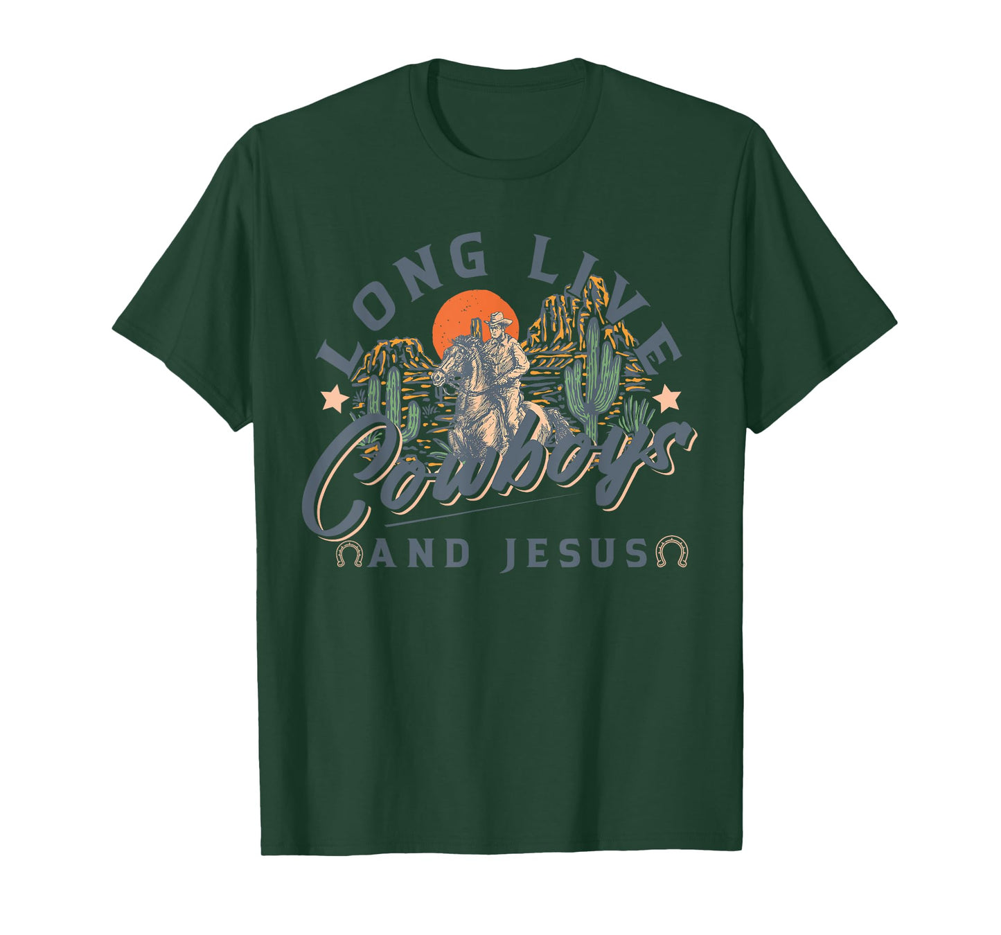 Cowboys And Jesus, Western Christian, Religious T-Shirt
