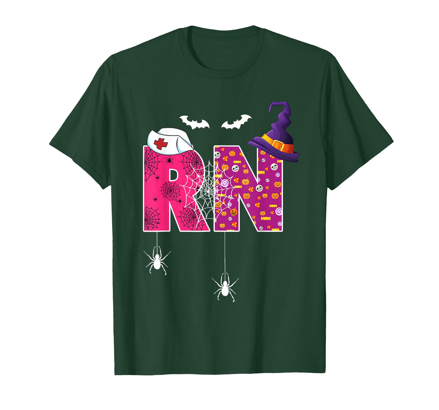 Funny Nursing Halloween Shirts Women, Rn Halloween Nurse T-Shirt