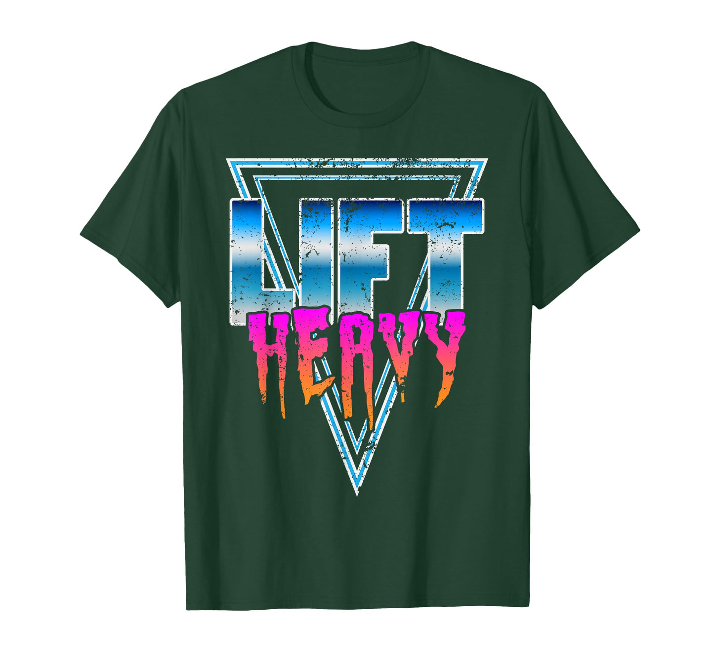 Lift Heavy Old School Retro 80's Golden Era Bodybuilding Gym T-Shirt