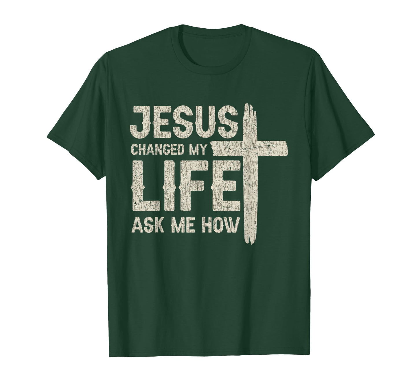 Vintage Jesus Changed My Life Ask Me How T-Shirt