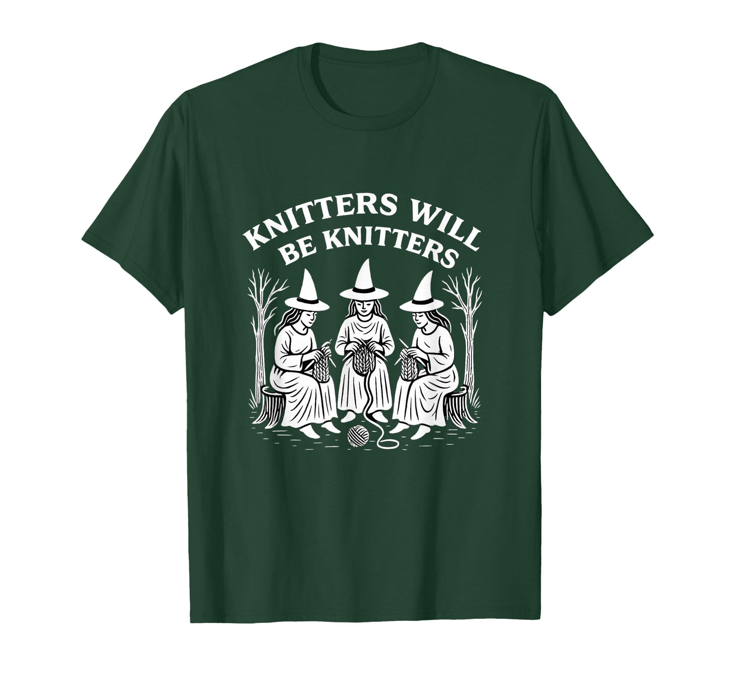 Yarn Knitting Crochet Hoarder Witch Halloween Crocheting T-Shirt