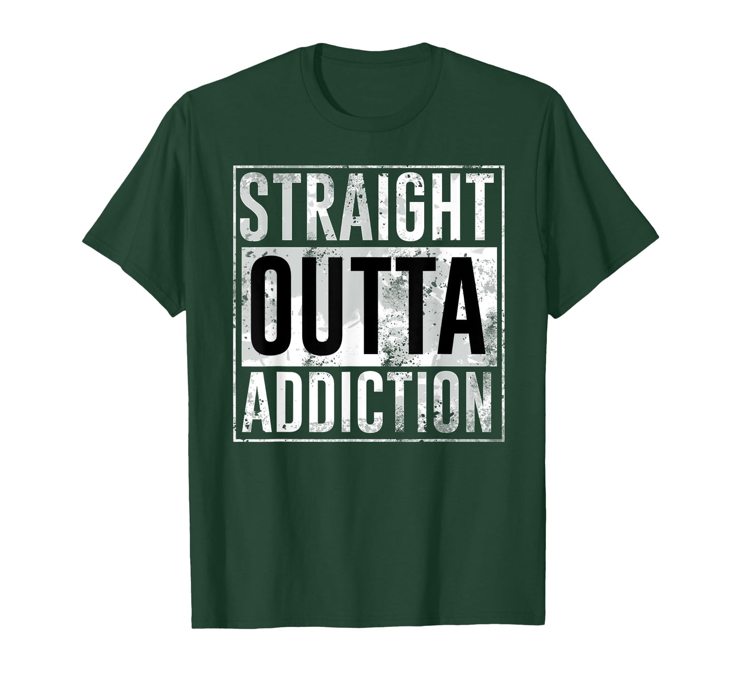 Straight outta addiction legendary birthday gift T-Shirt