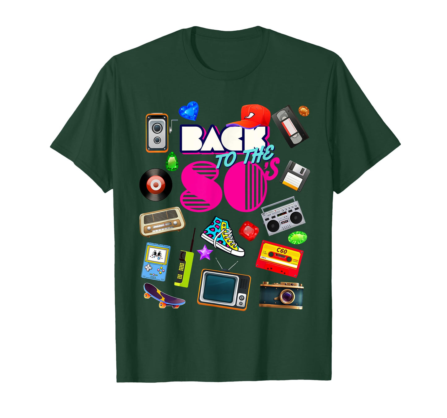 Back To 80's Tees Vintage Retro I Love 80's Graphic Design T-Shirt