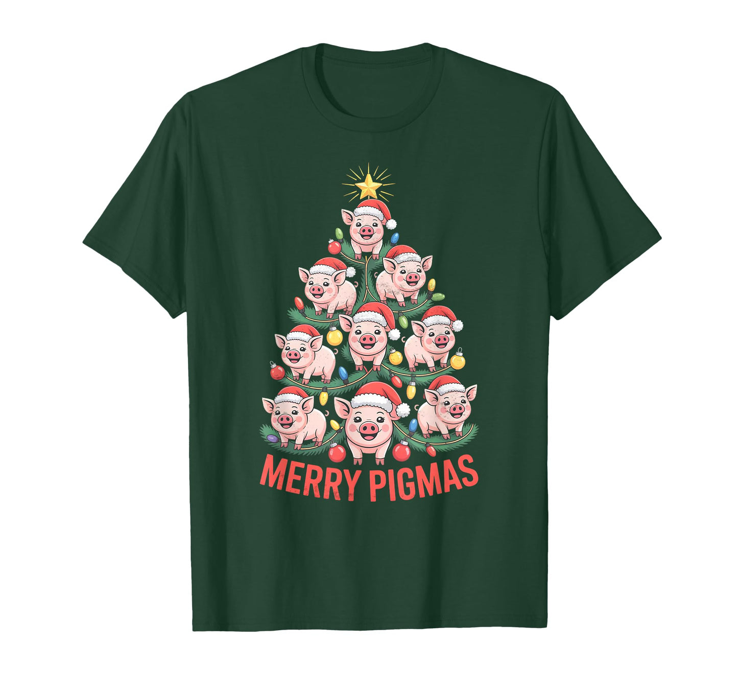 Pig Christmas Tree T-Shirt