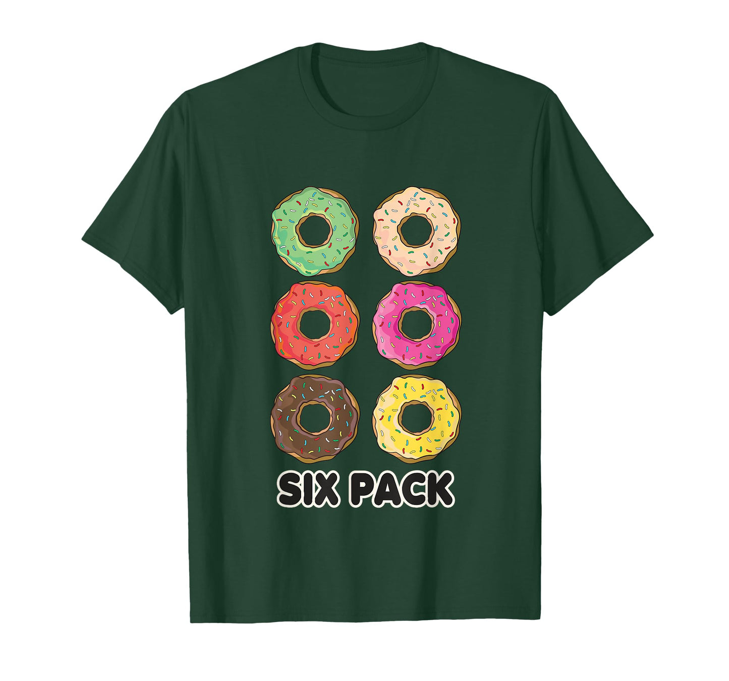 Funny Donut Six Pack Workout T-Shirt