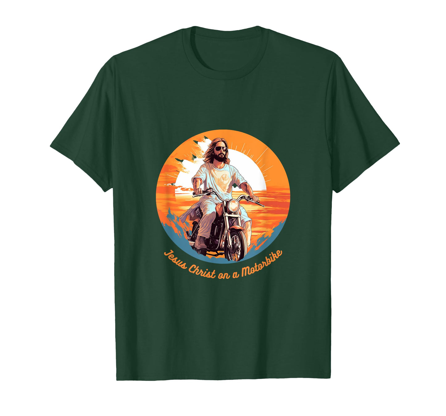 Jesus Christ on a Motorbike T-Shirt
