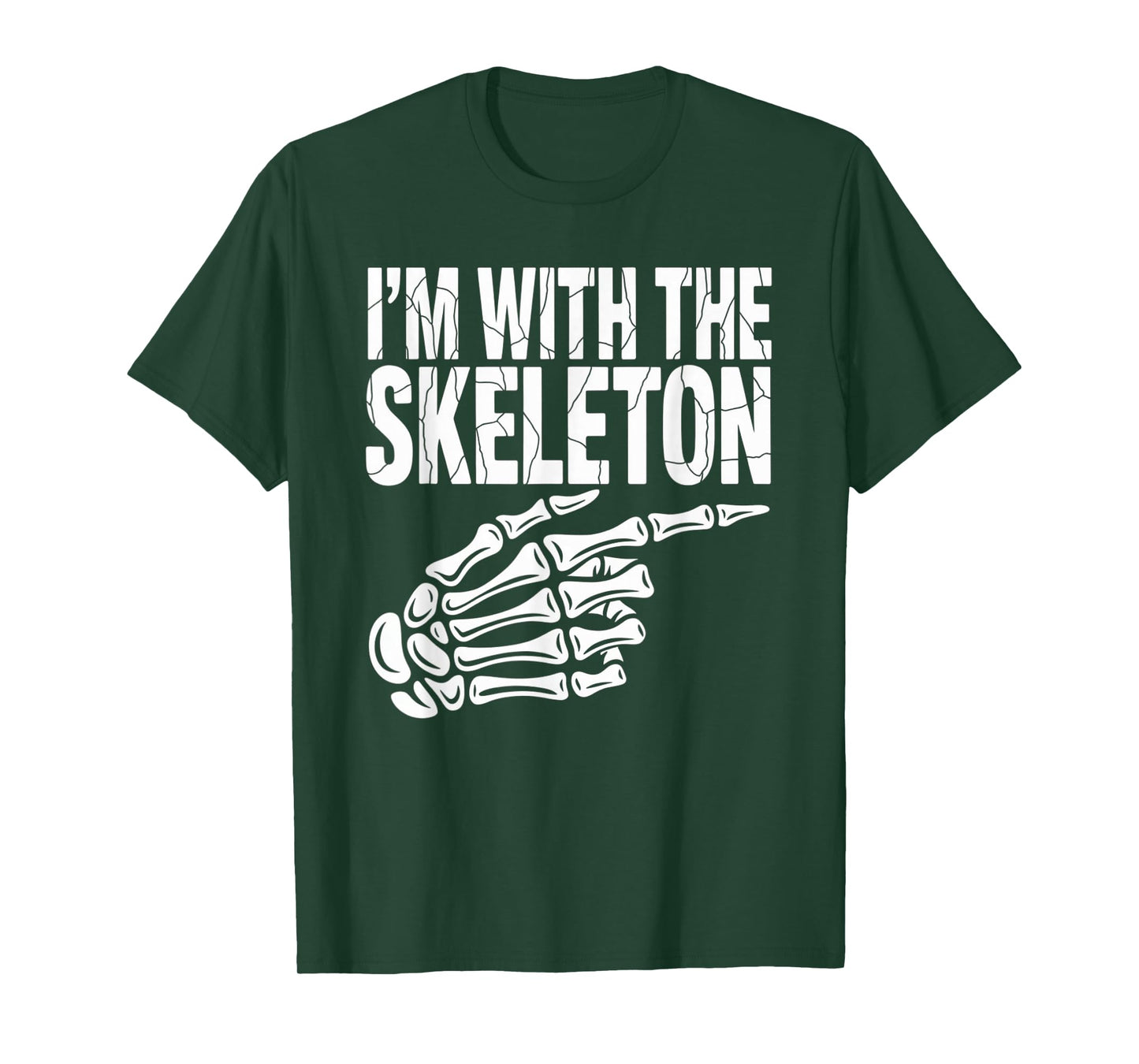 I'm with Skeleton Halloween Costume Couples Matching Gifts T-Shirt